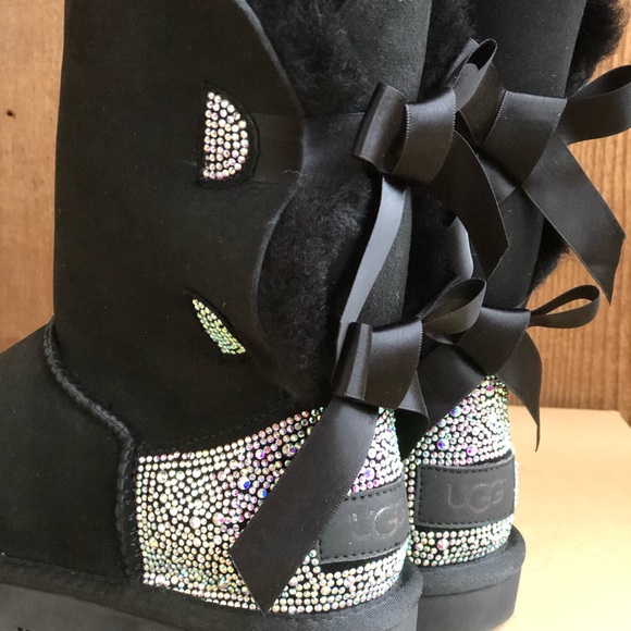 Ugg bailey bow rhinestones bling boots - Picture 6 of 8